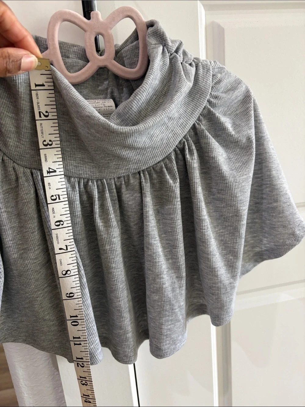 SHEIN Girls' Sz8 Gray Short Sleeve Tee/Skirt Set